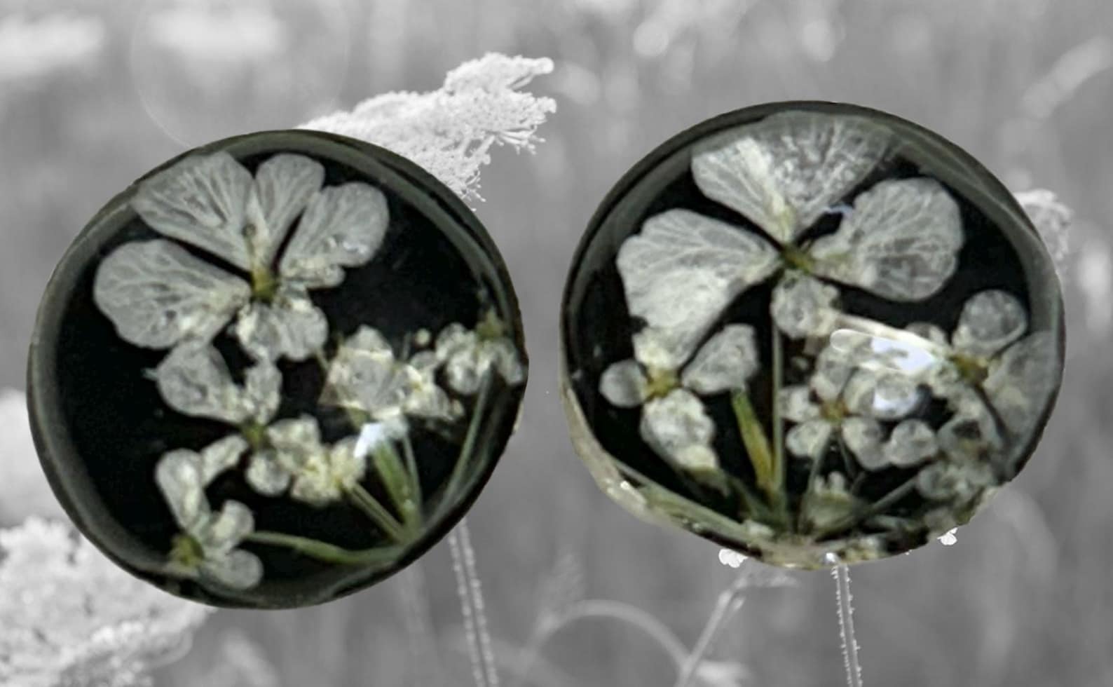 Queen Annes Lace Stud Earrings