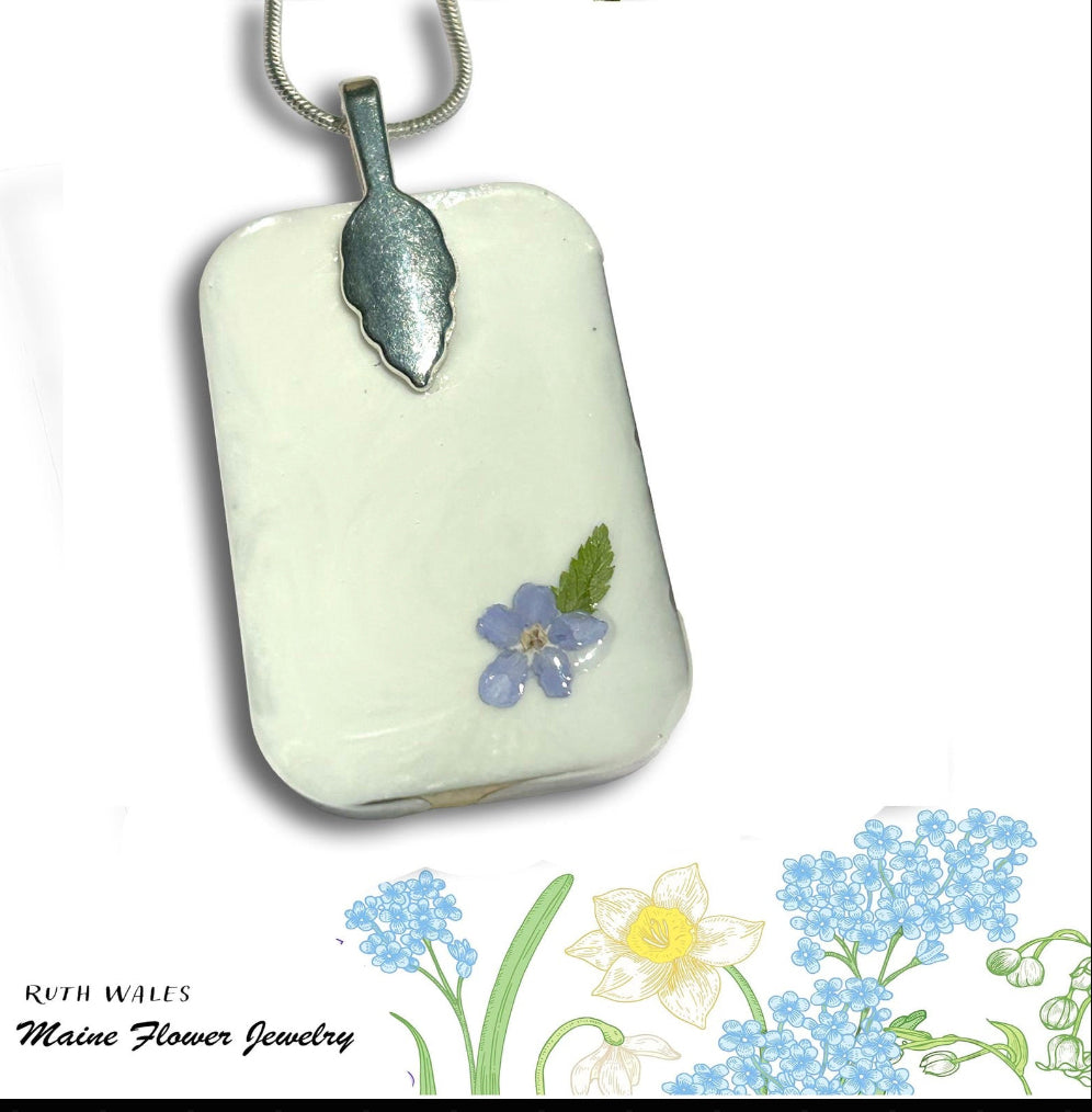 Wildflower Pendant Made in Maine